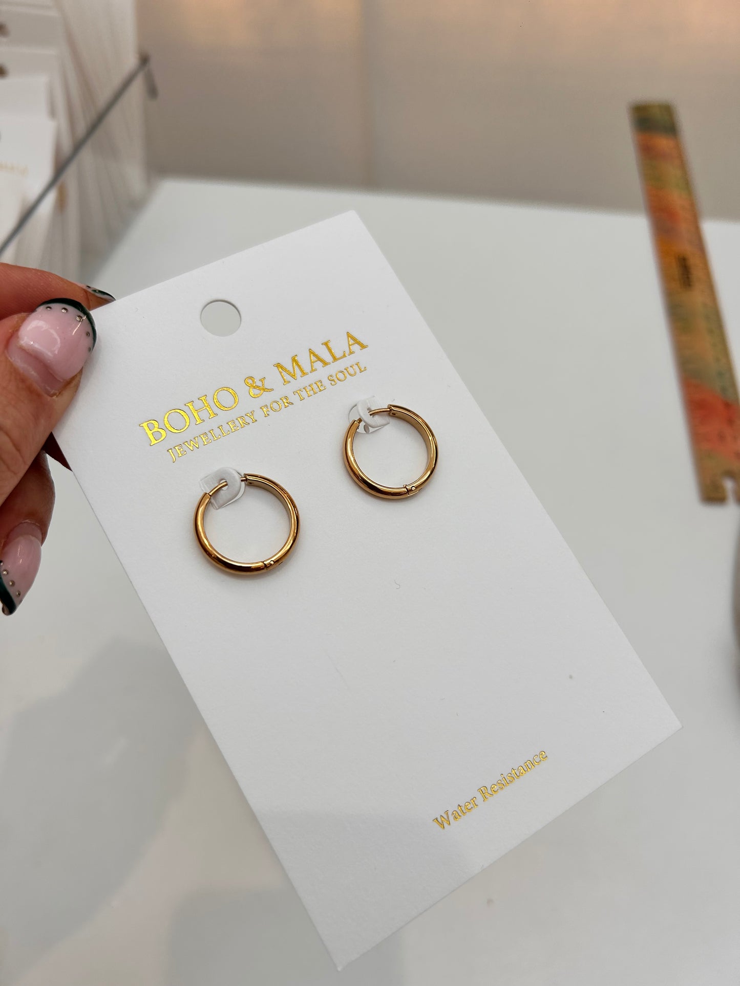 
                  
                    Gold 16mm – Slim Classic Waterproof Hoop Earrings – Boho & Mala jewellery
                  
                