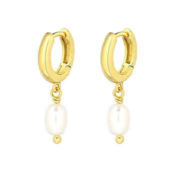 
                  
                    Marina Pearl Drop Huggie Earrings original image
                  
                