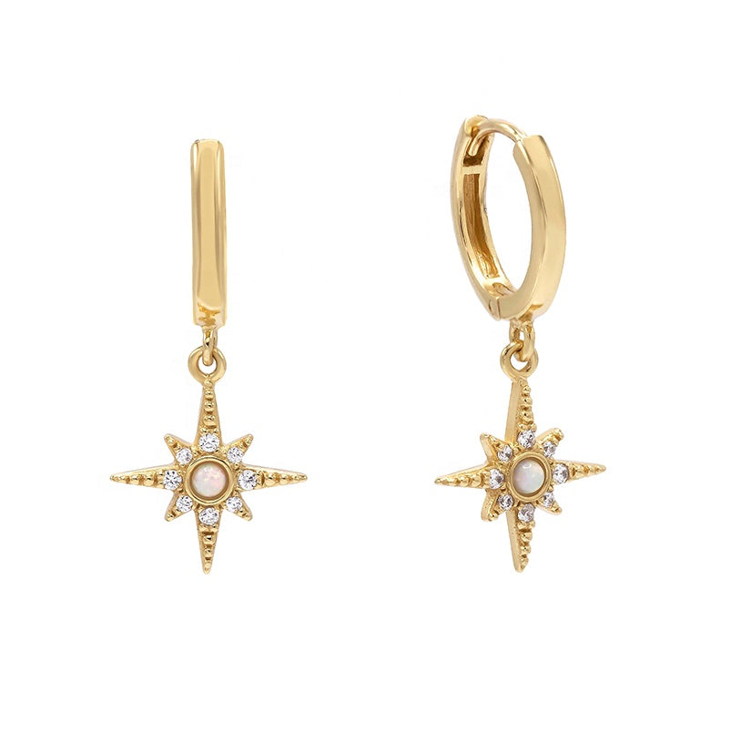 
                  
                    Estelle Starburst Huggie Earrings original image
                  
                