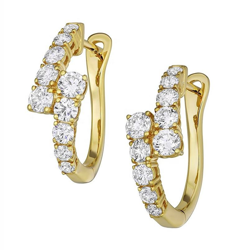 
                  
                    Lumi Crystal Gold Hoop Earrings original image
                  
                