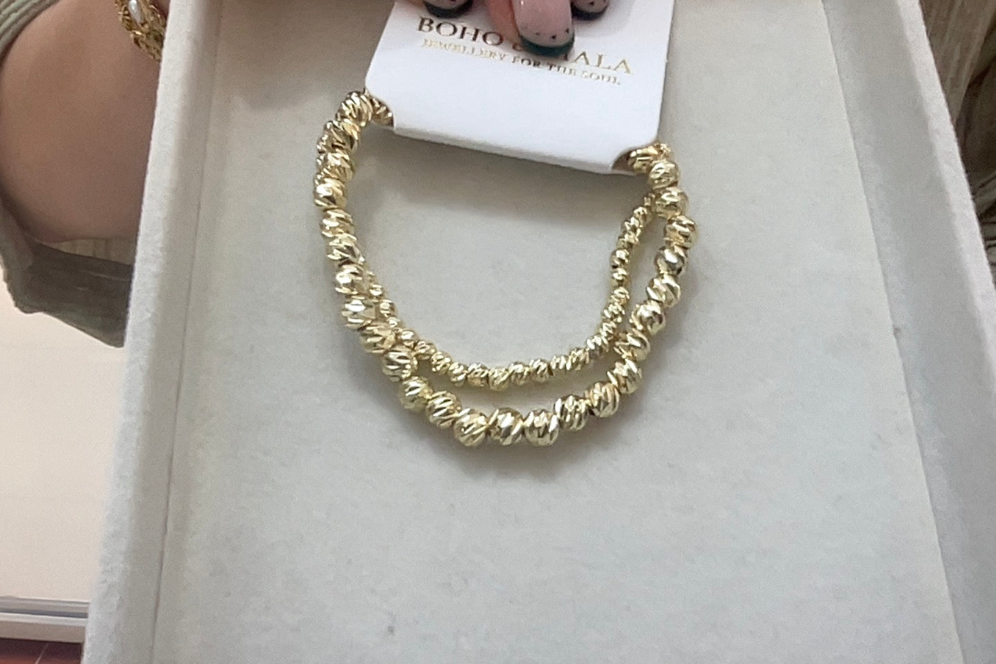 
                  
                    Gold Plated Double Textured Twin Bracelet Set – Boho & Mala jewellery
                  
                