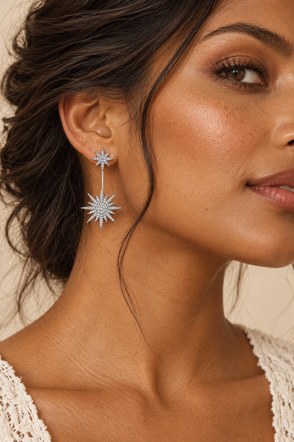 
                  
                    Asteria Silver Starburst Drop Earrings
                  
                