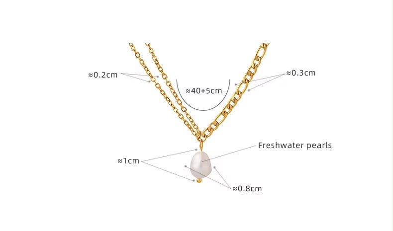 
                  
                    Odette Gold Layered Pearl Drop Necklace
                  
                