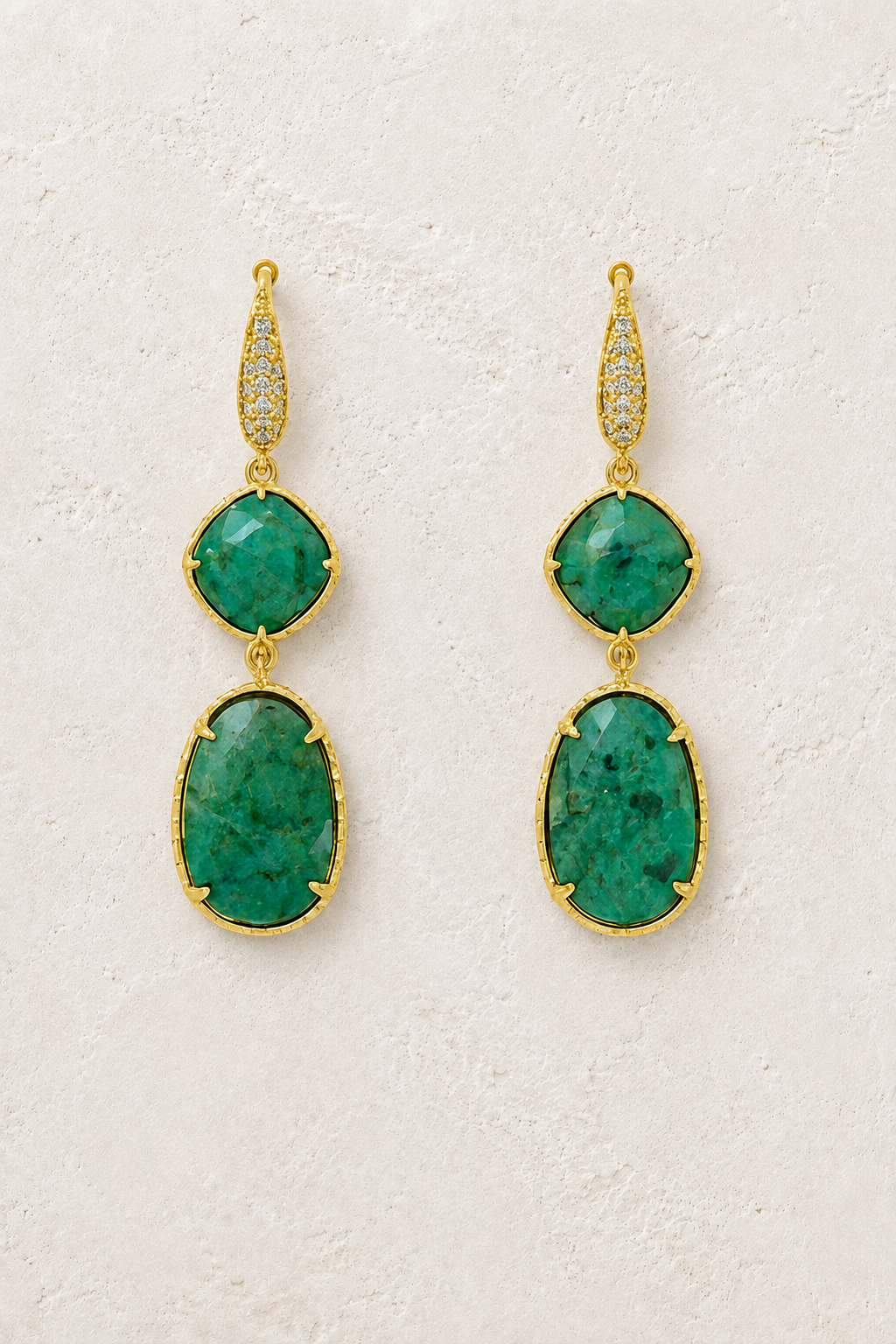 
                  
                    Amara African Turquoise genuine gemstone earrings
                  
                