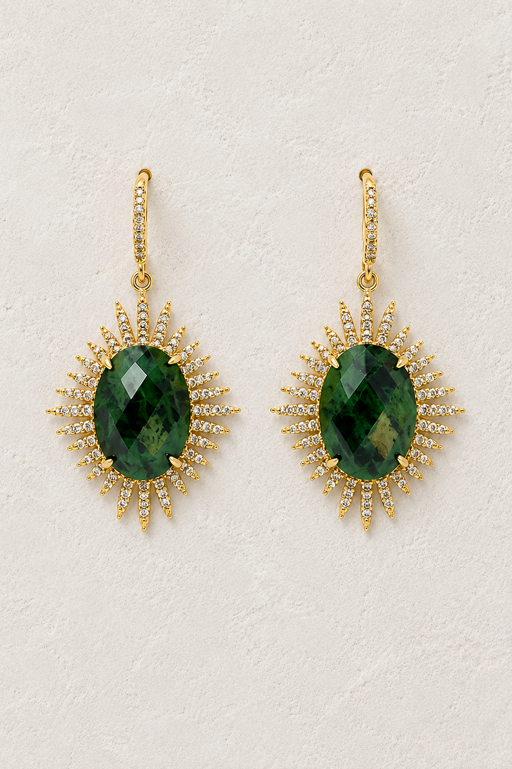 
                  
                    Astra African Turquoise genuine gemstone statement drop earrings
                  
                