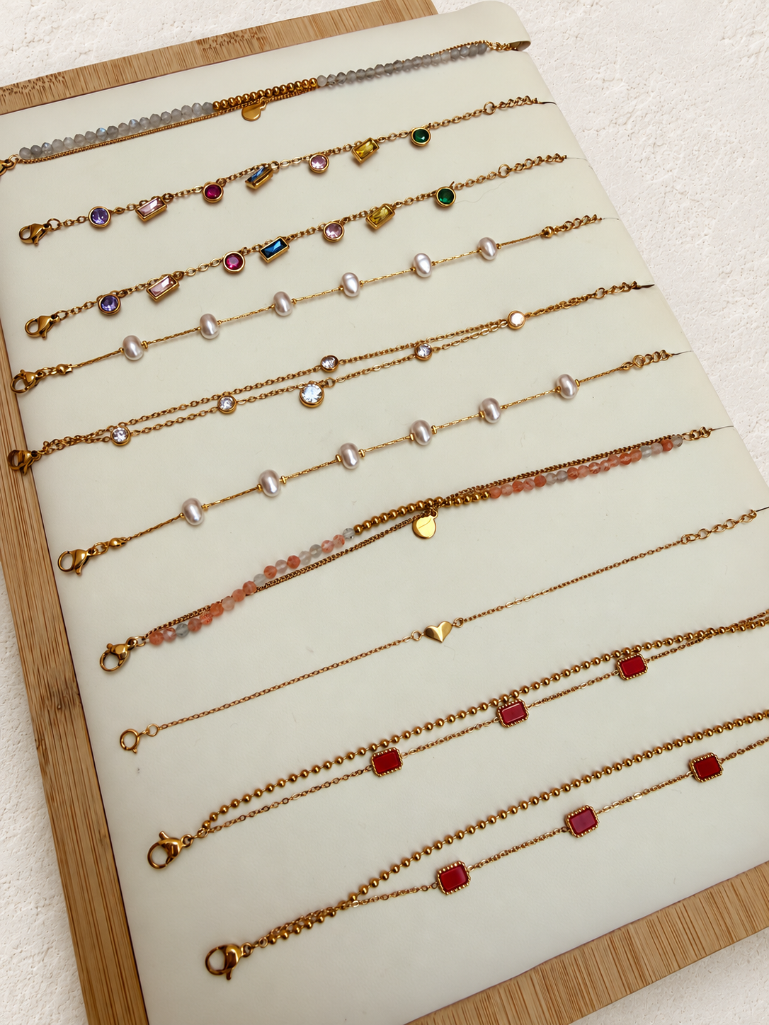 
                  
                    Boho & Mala bracelet assortment on Francesca's supplied original hero background
                  
                