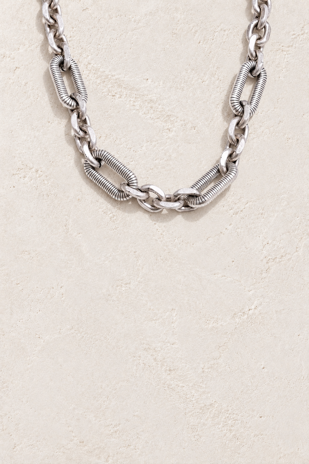 Men’s Stainless-Steel Thick Necklace 54cm on Francesca's approved original hero background