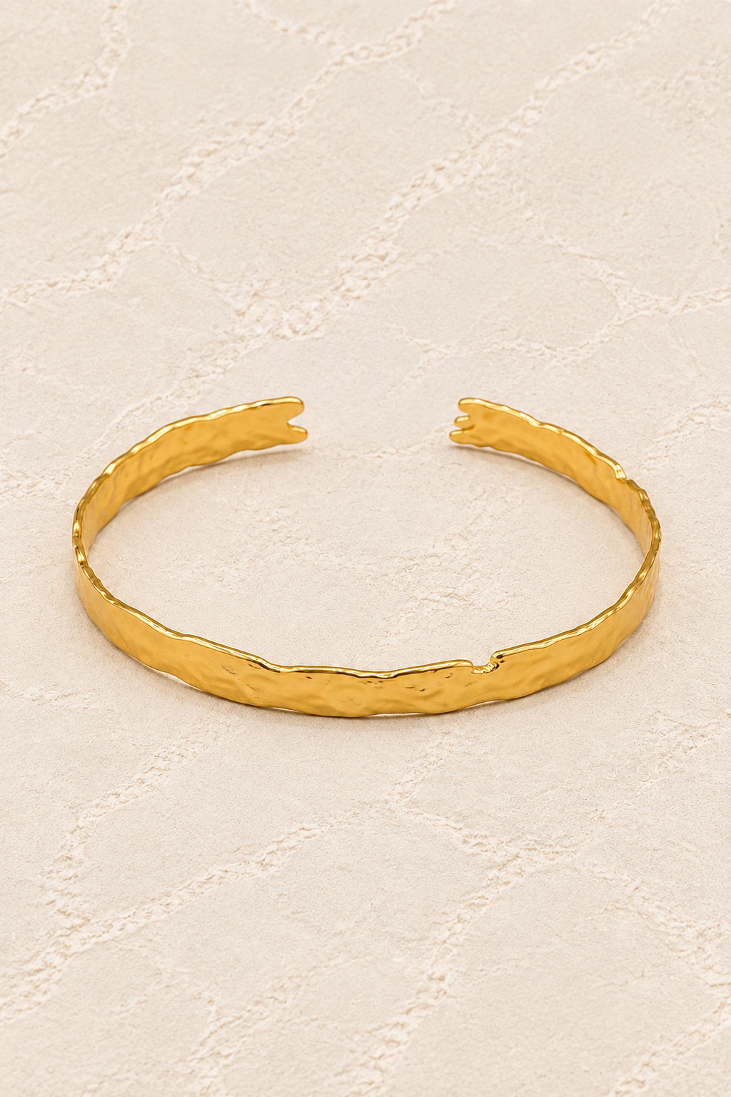 
                  
                    Brisa Mini Adjustable Cuff Bracelet on ivory plaster, tall product cover
                  
                