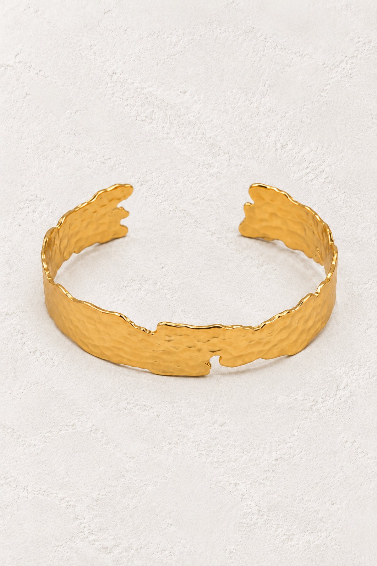 Brisa Midi Adjustable Cuff Bracelet on the approved Boho & Mala ivory plaster background