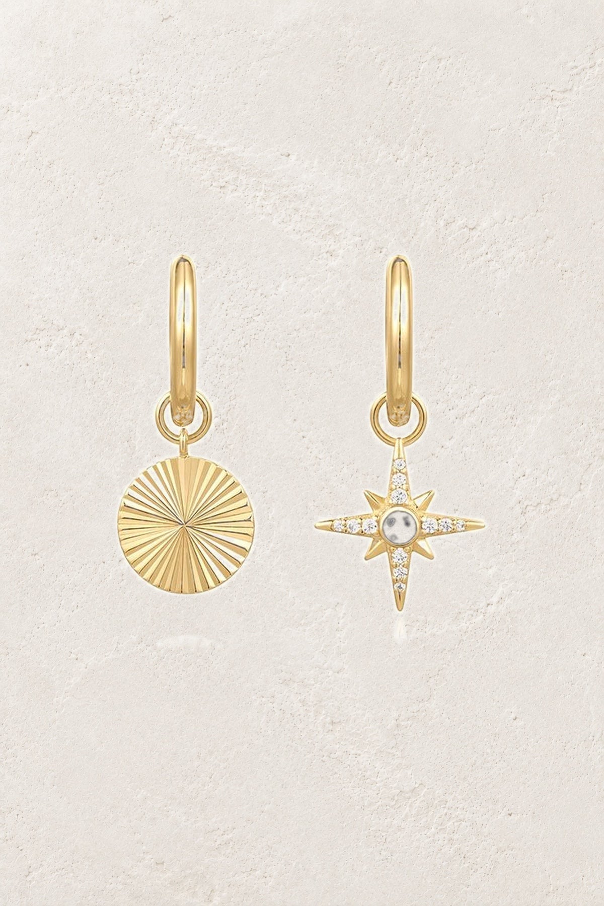 
                  
                    Celeste Sun & Star Huggie Earrings
                  
                