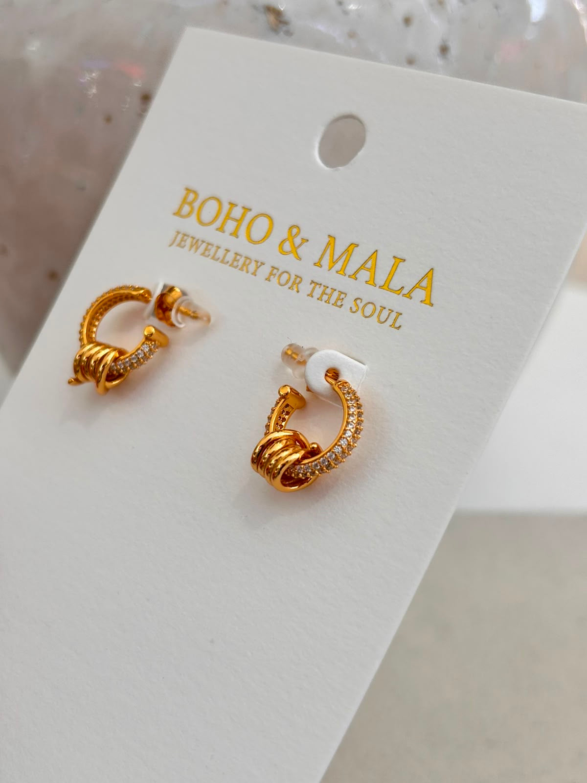 
                  
                    Lumi Stud Hoop Earrings
                  
                