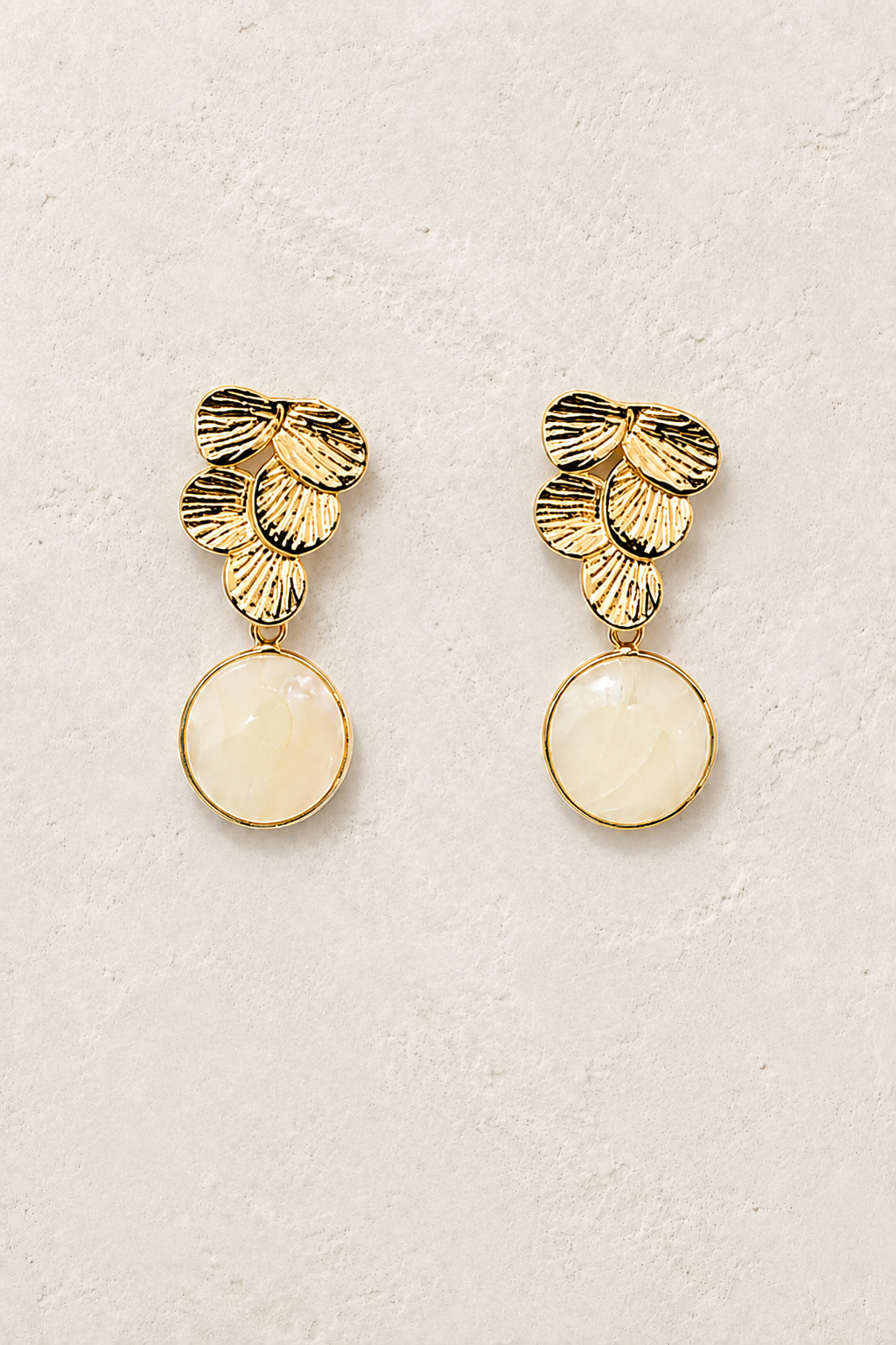 Elara genuine gemstone statement drop earrings