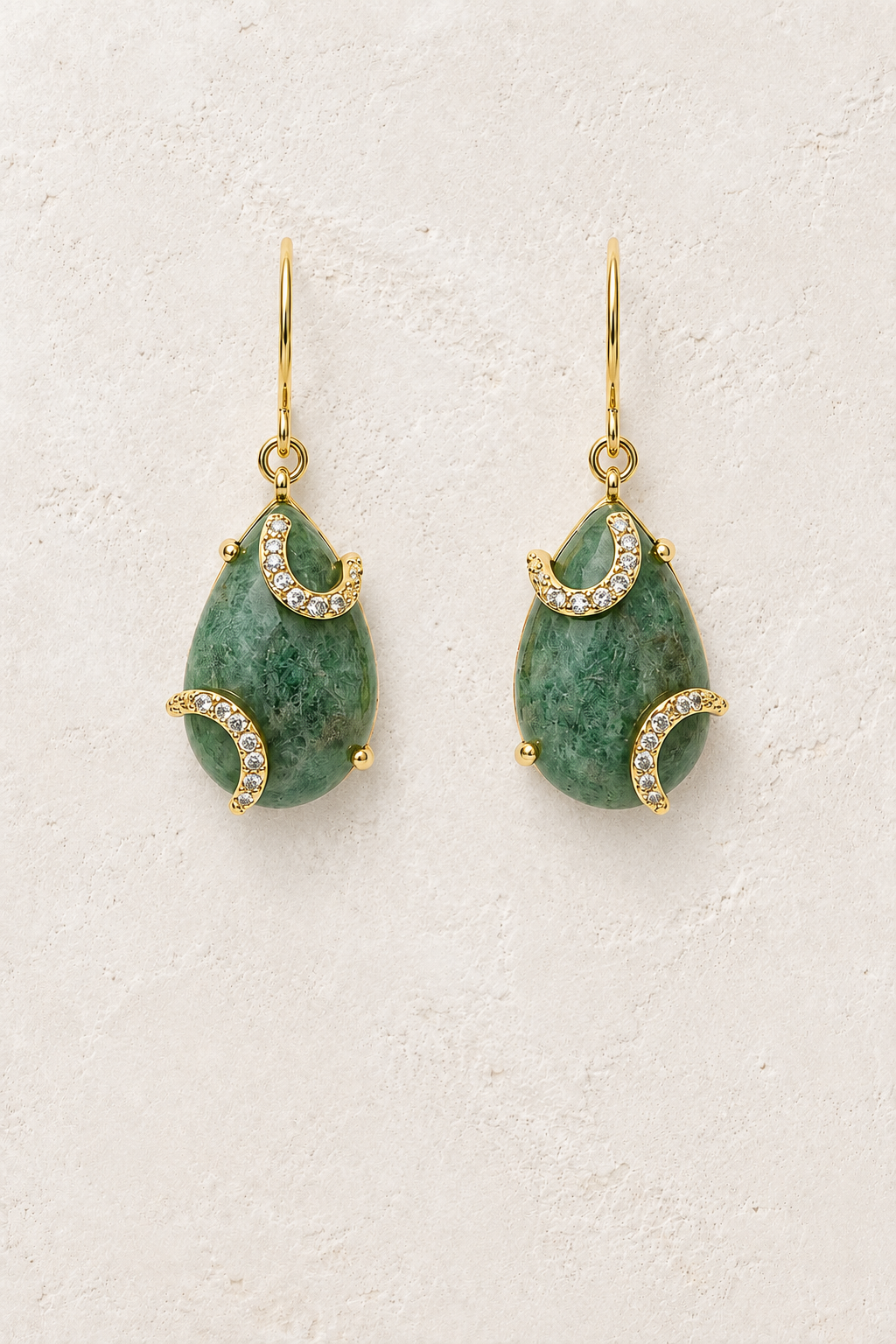 Luna Amazonite genuine gemstone earrings