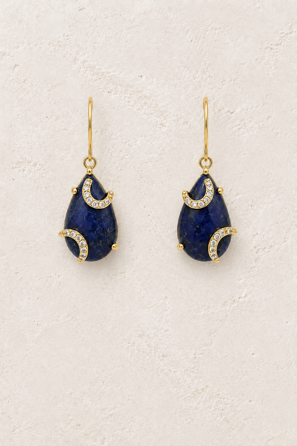 Luna Lapis Lazuli genuine gemstone earrings