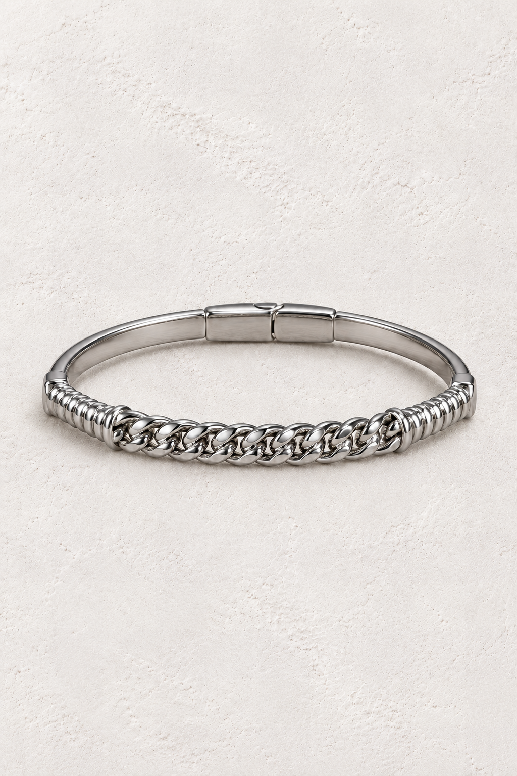 
                  
                    Marlow Silver Chain Bangle — approved off-white background 2:3 cover
                  
                