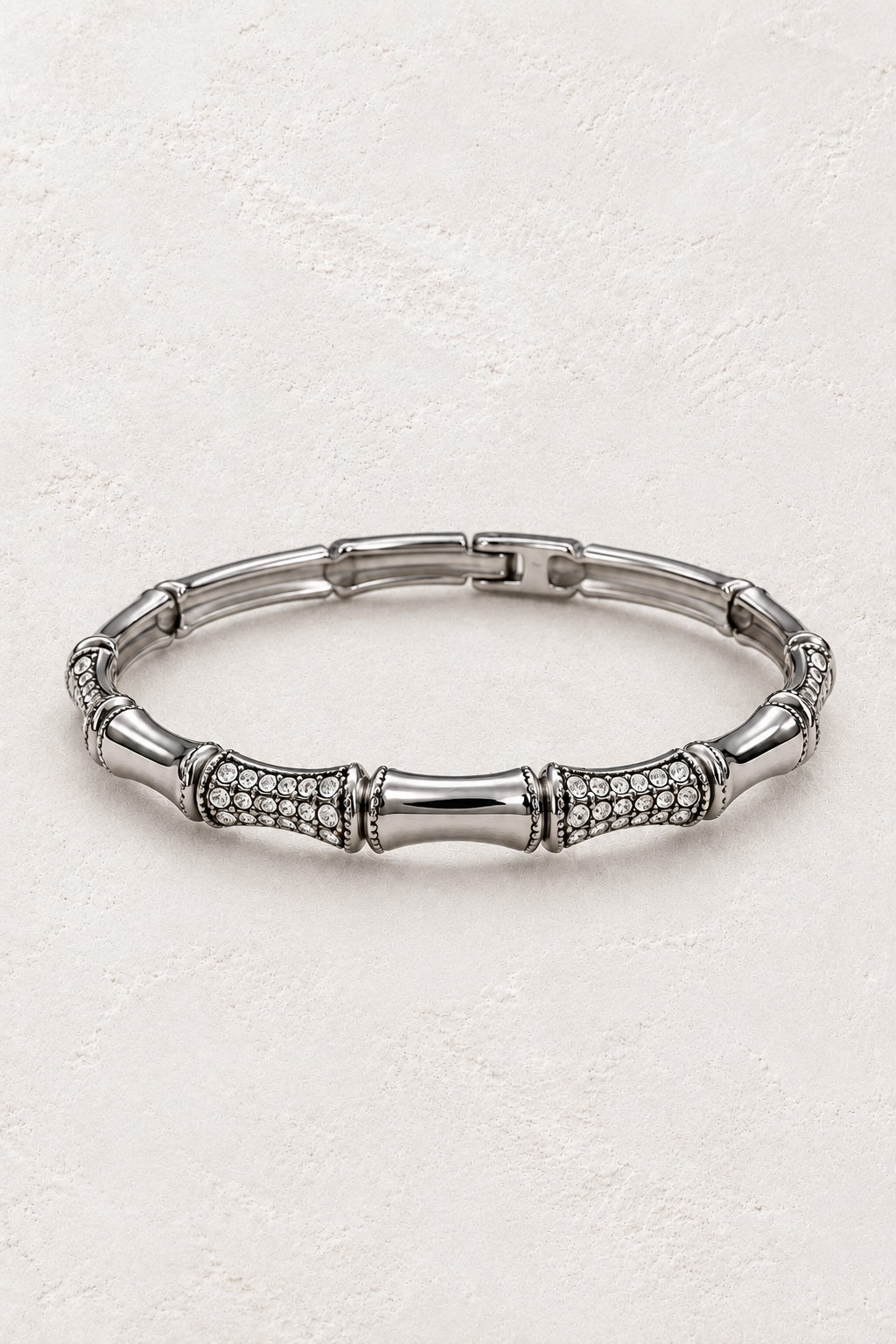 
                  
                    Serina Silver Ornate Crystal Bangle — approved off-white background 2:3 cover
                  
                
