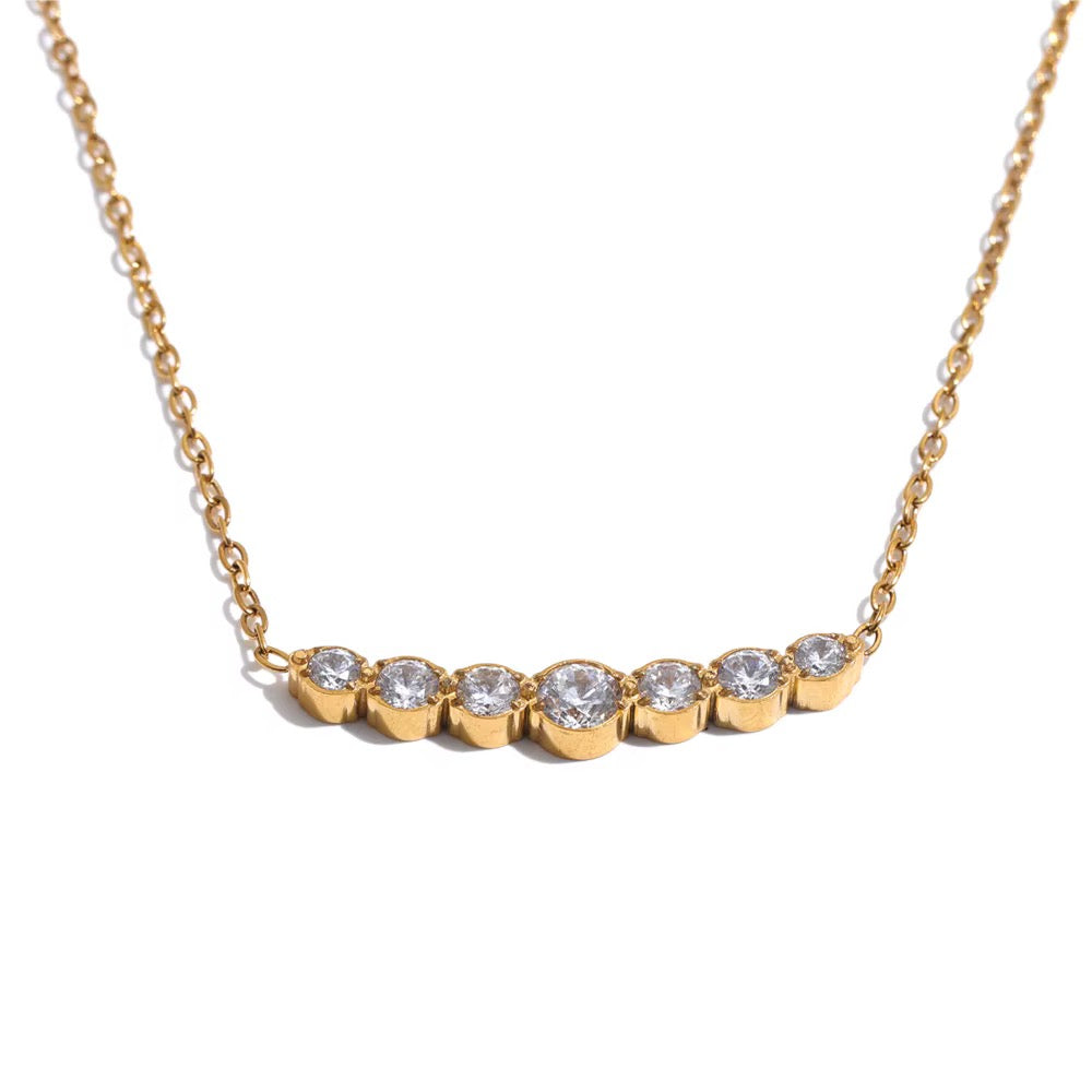 
                  
                    Gold seven-stone necklace original product photo
                  
                