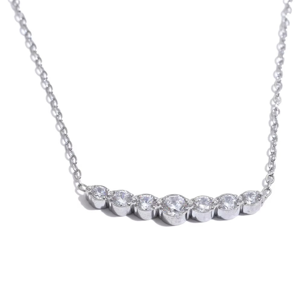
                  
                    Silver seven-stone necklace original product photo
                  
                