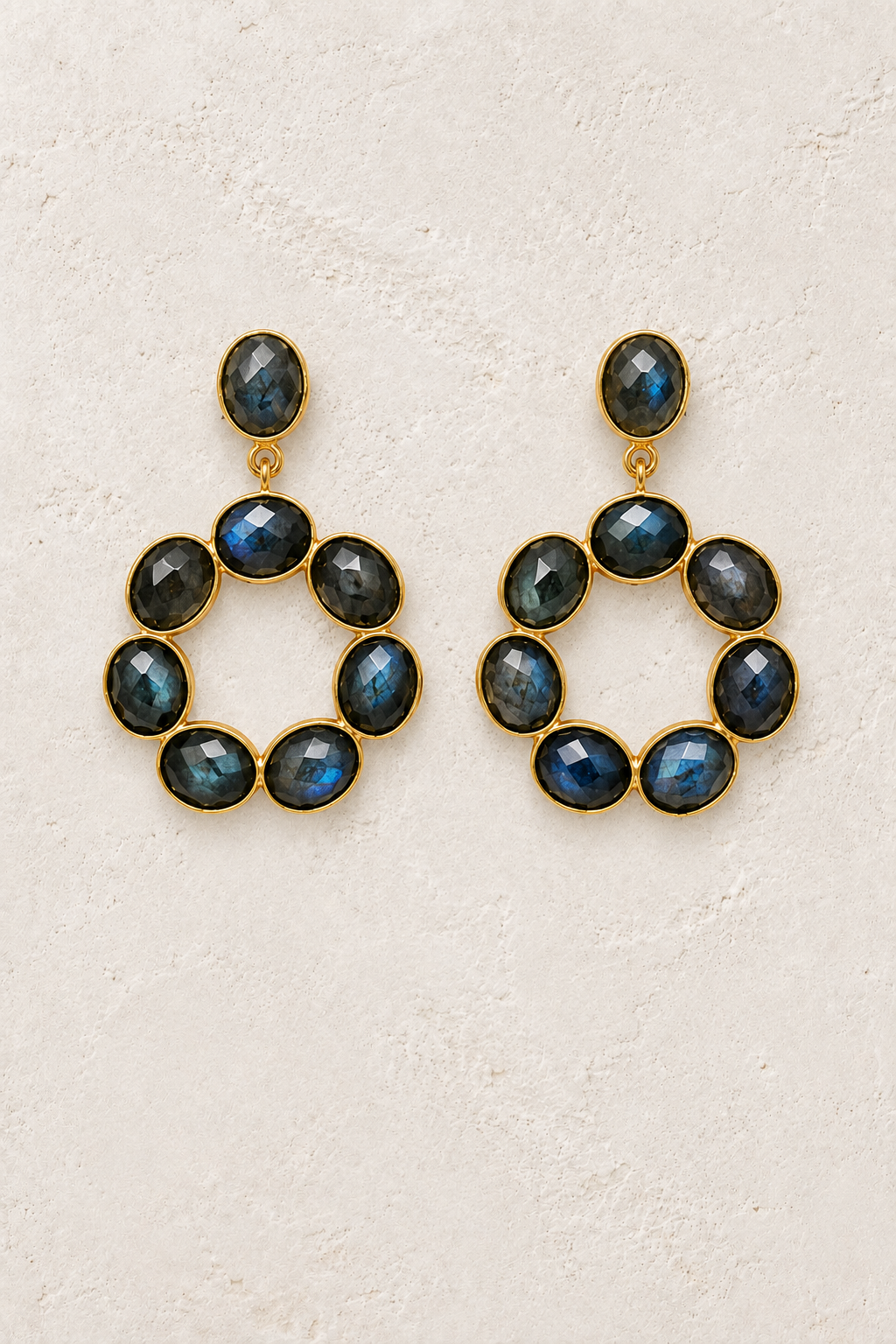 Soul Labradorite genuine gemstone earrings