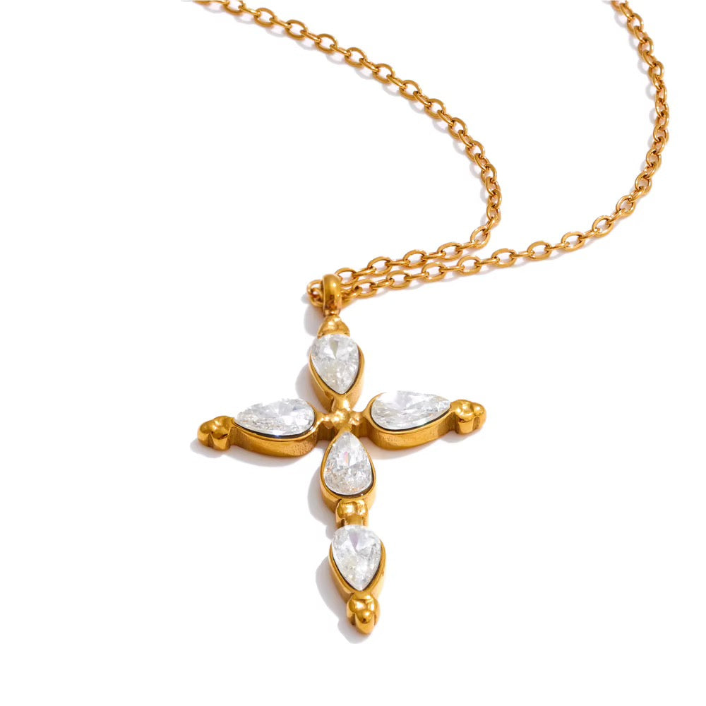 
                  
                    Teardrop cross necklace original product photograph
                  
                