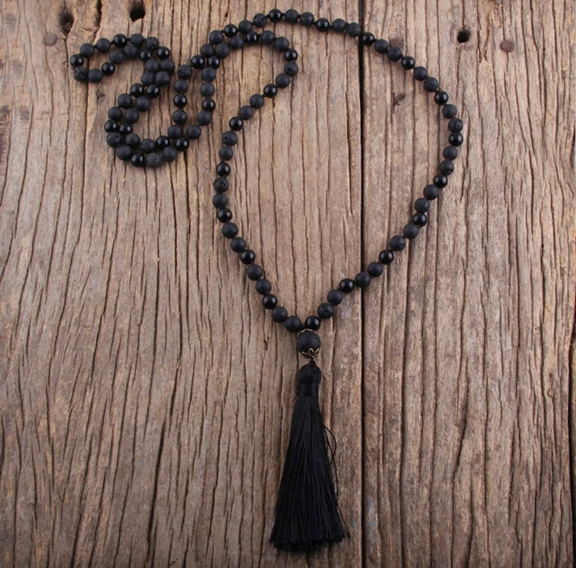 
                  
                    Boho & Mala | Tribal Mala 108 Meditation Necklace 
                  
                