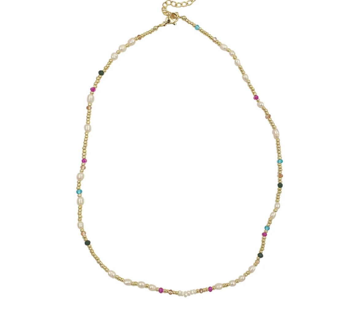 
                  
                    Boho & Mala Trendy Freshwater Pearl/Beads Necklace SCN1016
                  
                
