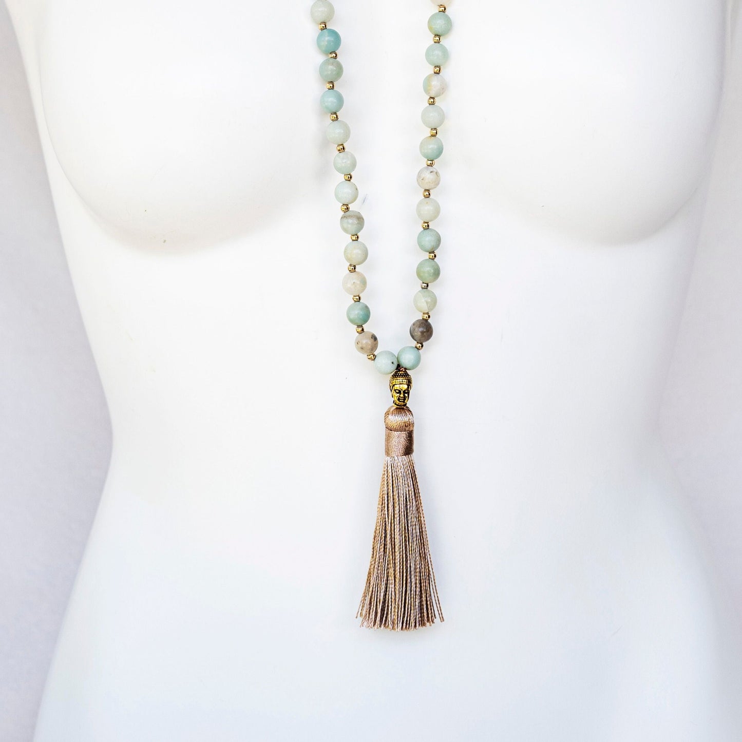 
                  
                    Tribal Necklaces - Blue Amazonite Stone | Boho & Mala
                  
                